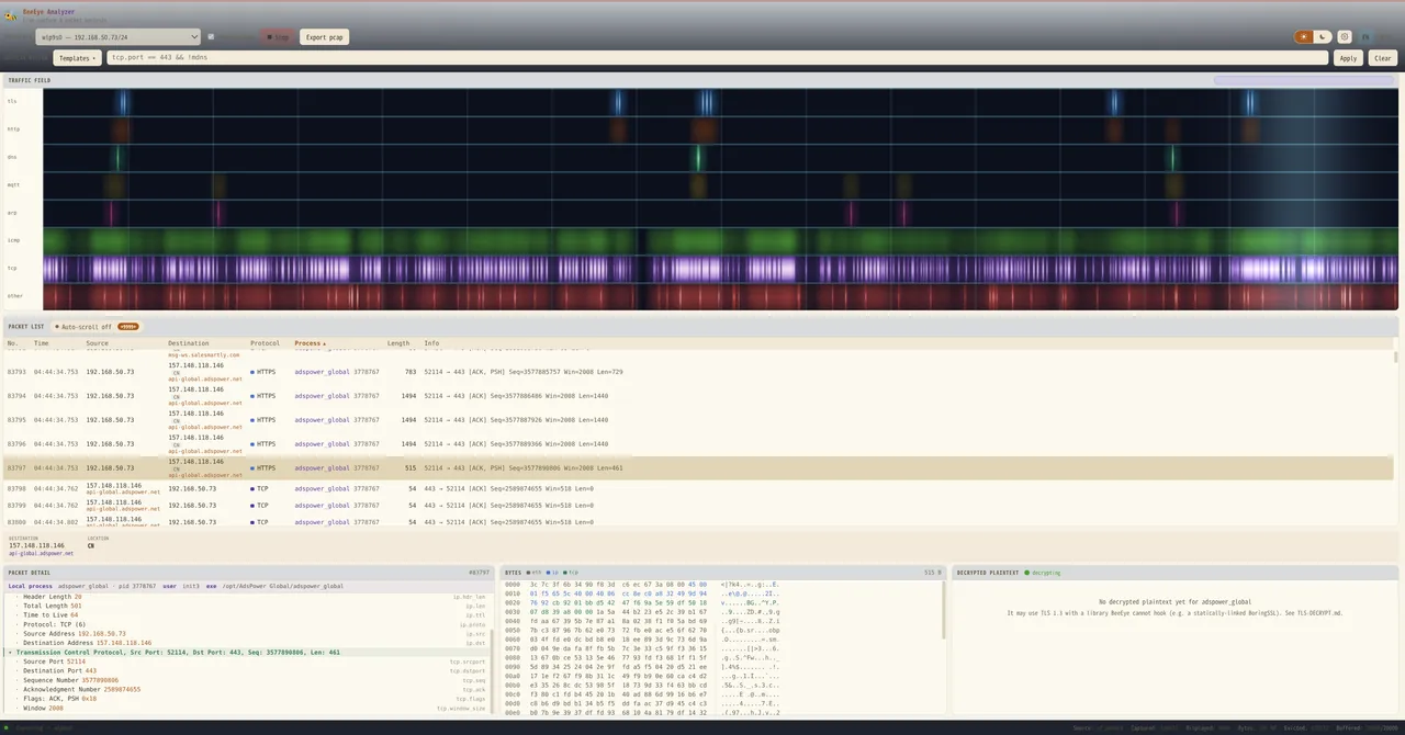 BeeEye — Analyzer · light theme